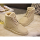 Begie Stylish Suede Winter Ankle Boots with Warm Plush Interior image
