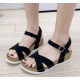 New Summer Ultra-Light Fish Mouth Women Sandals - Black