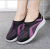 Sporty Magenta Slip On Black Sneakers with Breathable Mesh