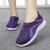 Sporty Magenta Slip On Purple Sneakers with Breathable Mesh