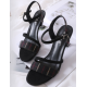 New Korean Style Stiletto Roman High Heels Sandals-Black