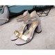Beige  Color Open Toed Zipper Sandals For Women