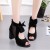 Elegant Black Heeled Sandals Bow Accents for Sophisticated Evening Outfits