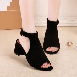 Classic Block Heel Sandals with Elegant Ankle Strap