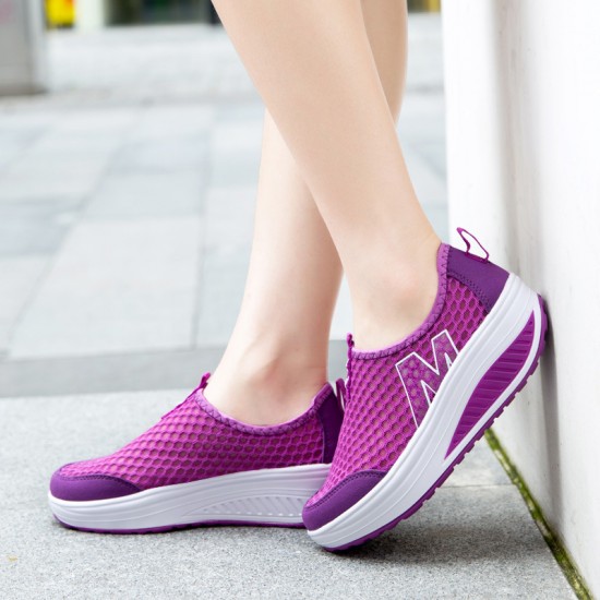 Ladies Soft Sport Purple Shoes