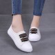 Sneaker Canvas Flat White Shoes