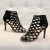 Elegant Lattice High Heels with Luxe Pointed Toe-Black