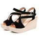 Open To Retro High Wedge Sandals
