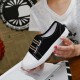 Sneaker Canvas Flat Black Shoes