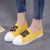 Sneaker Canvas Flat Yellow Shoes