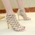 Elegant Lattice High Heels with Luxe Pointed Toe-Cream