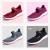 Dynamic Dual-Tone Sports Sneakers with Breathable Mesh-Red