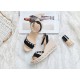 Glamorous Rhinestone Embellished T-Strap Wedge Sandals image