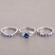 New 3 in 1 Fashion Women's Claddagh Ring Blue image