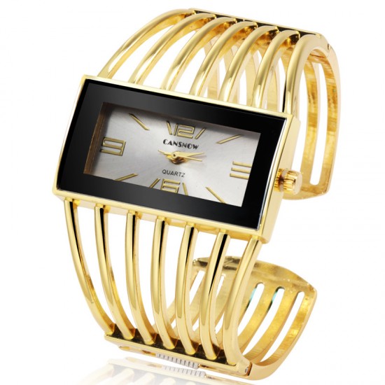 Woman Luxury Hollow Fashion Gold Color Bracelet Watch image