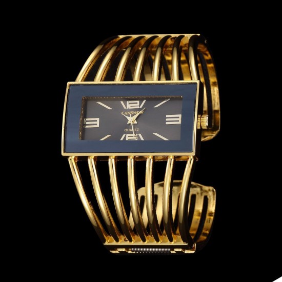 Woman Luxury Hollow Fashion Gold Color Bracelet Watch image