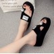 New Fashion Thick bottom Flip flop Slippers-Black