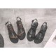 Womam Cross Tied Casual Wear Flat Sandals-Brown