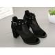 Elegant Black Mesh Heels with Celestial Charms image