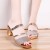 Silver Elegant Slingback Sandals with Glitter Finish and Embellished Heel