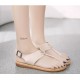 Neutral Tone Comfort Cream Sandals with Elegant Ankle Straps image