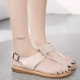 Neutral Tone Comfort Cream Sandals with Elegant Ankle Straps image