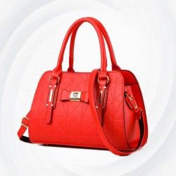 New European Woman Large Shoulder Bag- Red