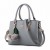 New Lychee Pattren Fashion Simple Shoulder Bag-Grey