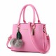 New Lychee Pattren Fashion Simple Shoulder Bag-Pink image