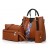New Woman Brown Color 4 Piece Shoulder Bag