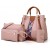 New Woman Pink Color 4 Piece Shoulder Bag