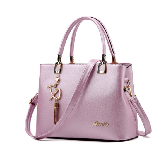 Pure Purple Color Women Exclusive Design Messenger Handbag