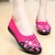 Vibrant Pink Casual Shoes with Embroidered Insole