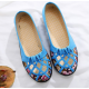 Vibrant Blue Casual Shoes with Embroidered Insole image