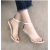 New Transparent Thick Heel Women Sandal - Cream