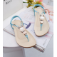 New style Flip Flops Flat Bottom Sandal-Blue