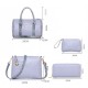 Cream Color 5 Piece Snake Pattern Ladies Hand bags Set