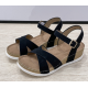 New Summer Ultra-Light Fish Mouth Women Sandals - Black