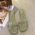 New Transparent Flat Bow Women Slippers - Black