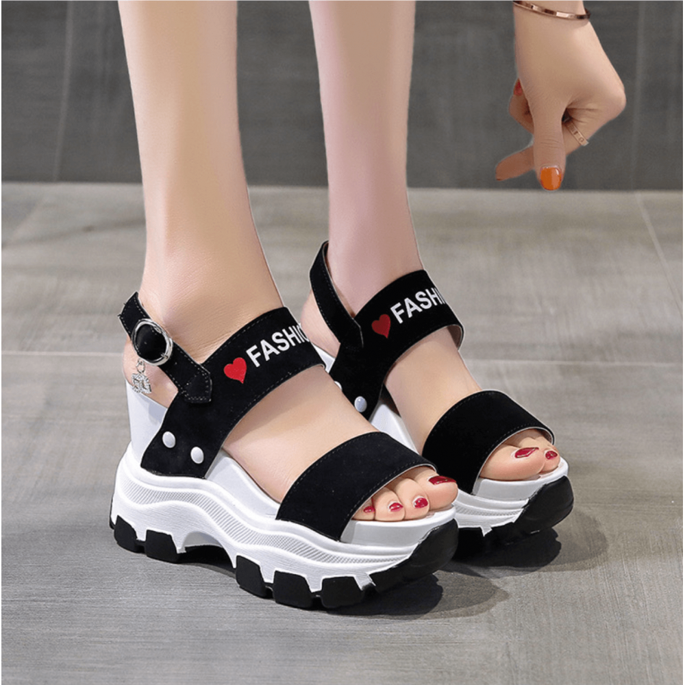 Heart Shape Casual Platform Sandals