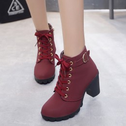 Thick High Heels Ladies Casual Boots