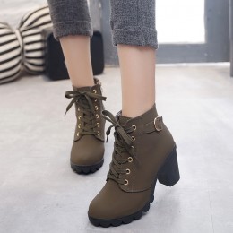 Thick High Heels Ladies Casual Boots