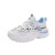 High Top Laces Up Women Blue Sneakers