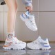 High Top Laces Up Women Blue Sneakers | image