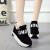 Women Elegant Casual Sport Wedge Shoes - Black