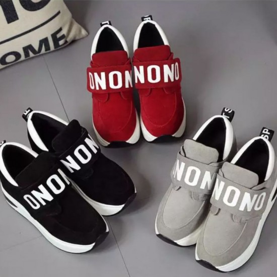 Women Elegant Casual Sport Wedge Shoes - Black image