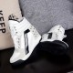 New Fashion White Wedge Sneakers image