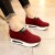 Red Casual Slip On Thick Platform Ladies Shoes