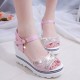 New Fish Mouth buckle Pink Ladies Sandals image