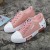 Round Toe Canvas Pink Casual Sneakers